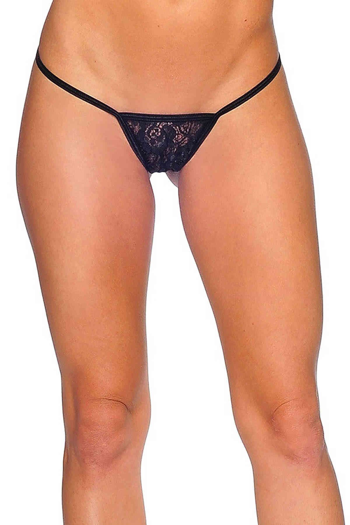 FantaziAtölyesi Siyah Dantelli Tanga TM1164