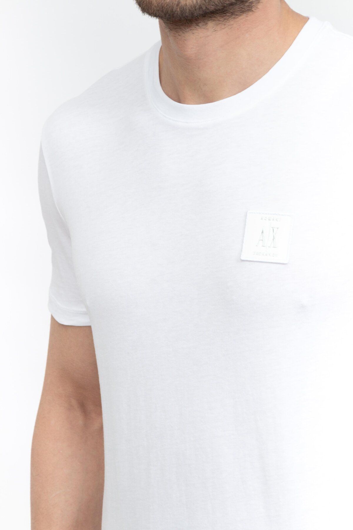 تی شرت سفید مردانه توری اورجینال Armani Exchange