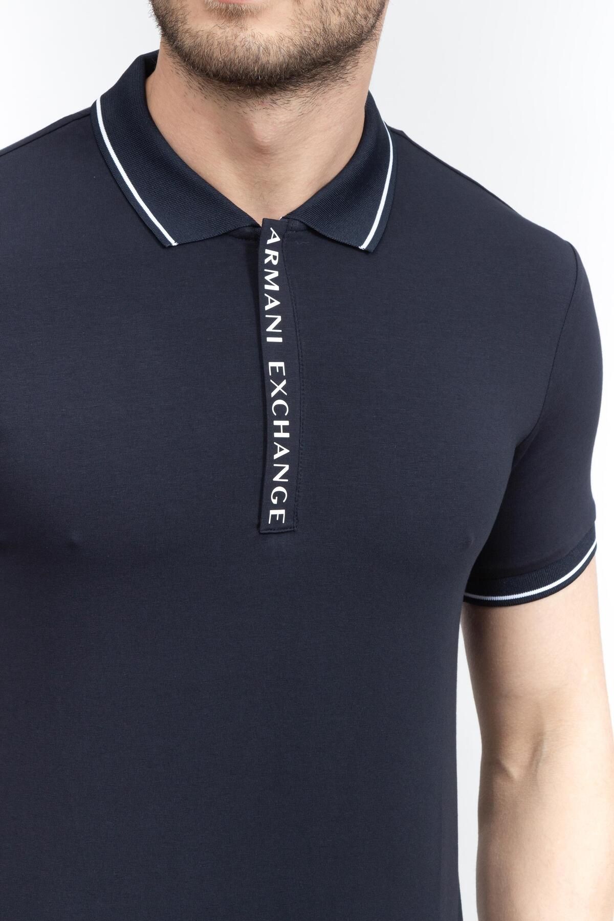 تی شرت آبی مردانه چوگان یاکا t shirt دریایی Armani Exchange