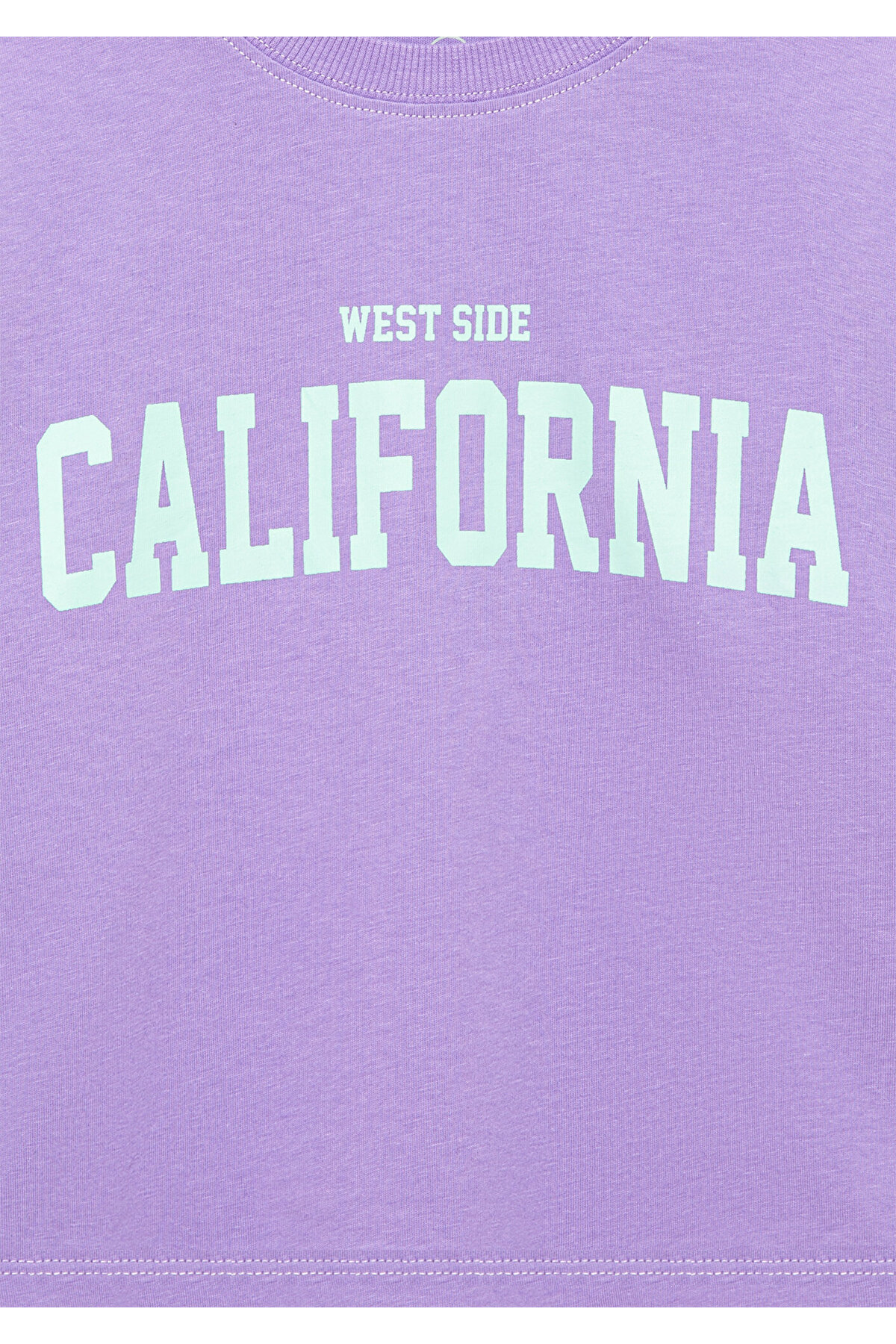 Mavi-California Printed Purple Crop T-shirt Crop / Short Cut7610189-86954 4