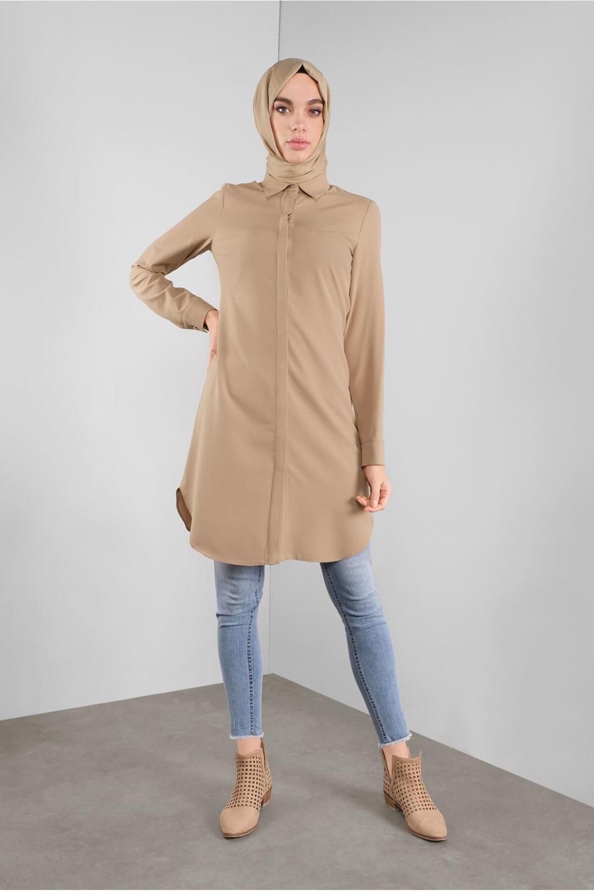 تونیک دکمه مخفی 41228 Alvina