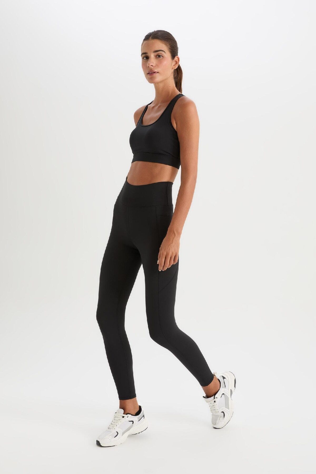 DeFacto-Defactofit Waist Hugging Athlete Leggings B4580Ax25Sp 4