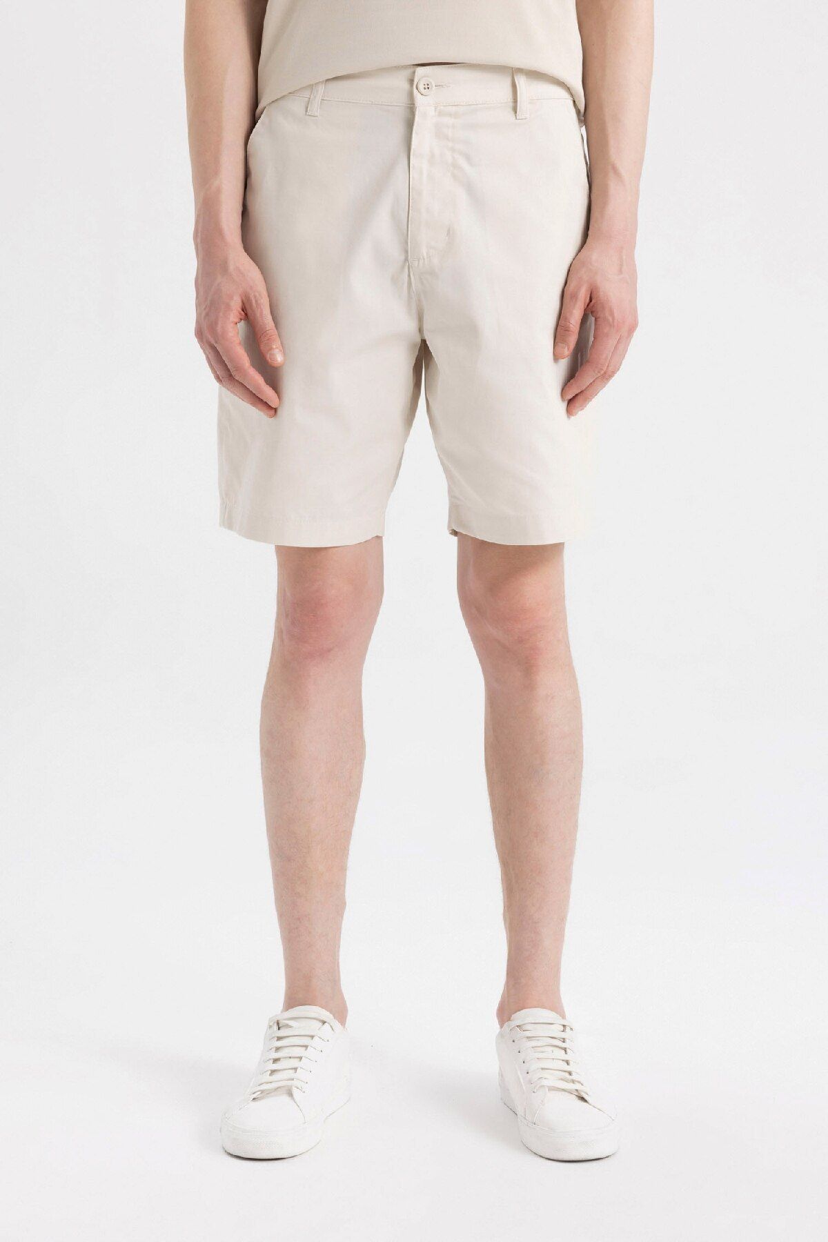 DeFacto-Šortky Gabardine Bermuda Regular Fit - C7684ax24sm 5