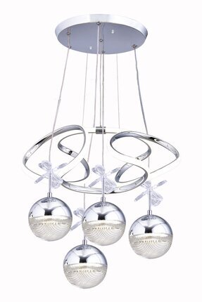 Genel Markalar NAPOLİ 4 TOP ACİL KİTLİ LED AVİZE KROM