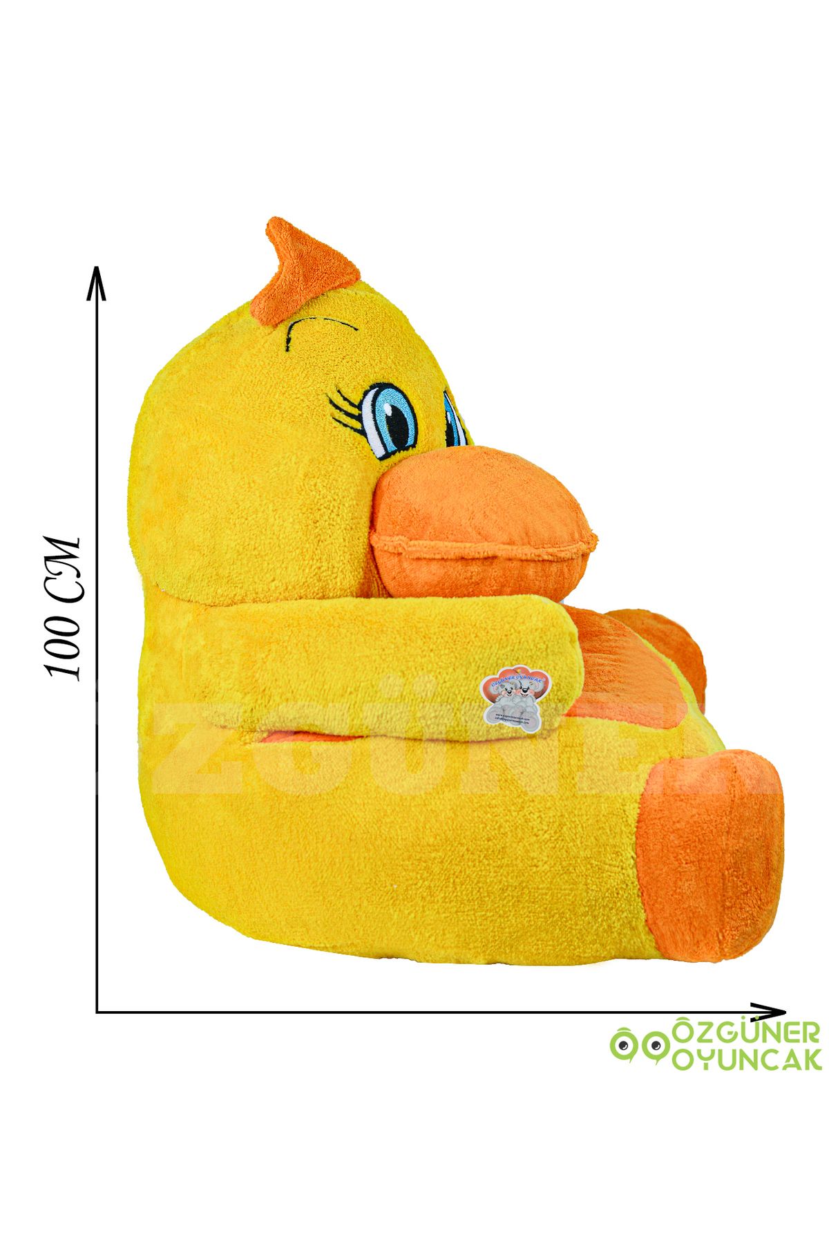 ÖZGÜNER-Plush Duck Chick Baby and Kids Chair 5