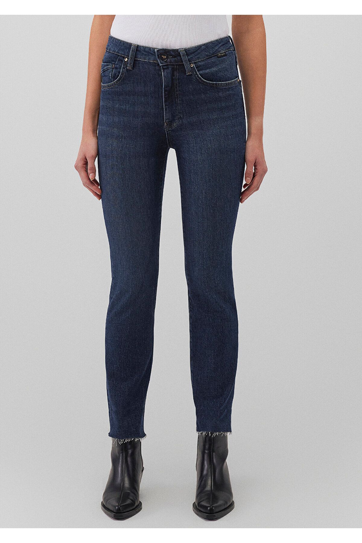 Mavi-Pantaloni Jean Viola Gold Premium Midnight Blue 101048 -87813 5