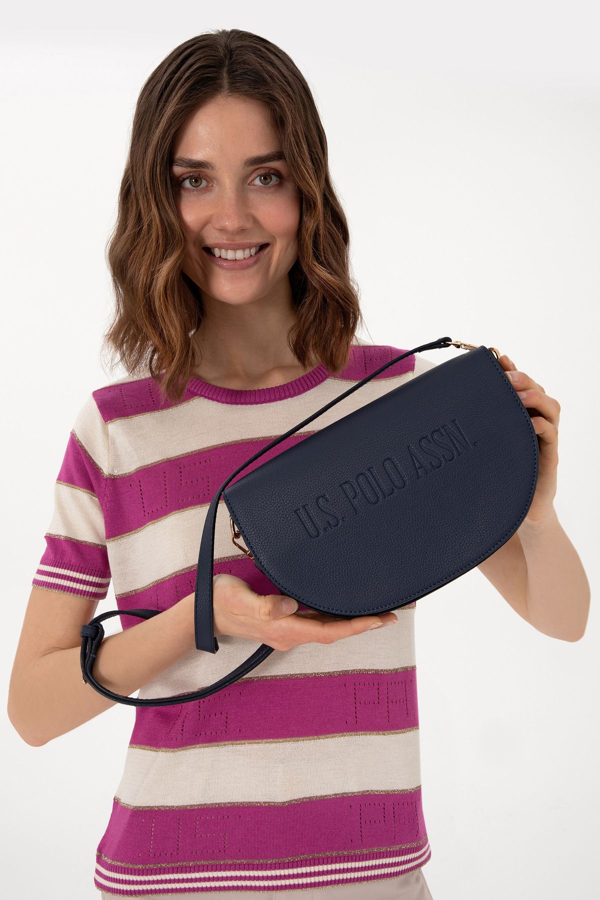 کیف کراس بادی آبی سرمه ای زنانه 50311440-vr033 U.S. Polo Assn.