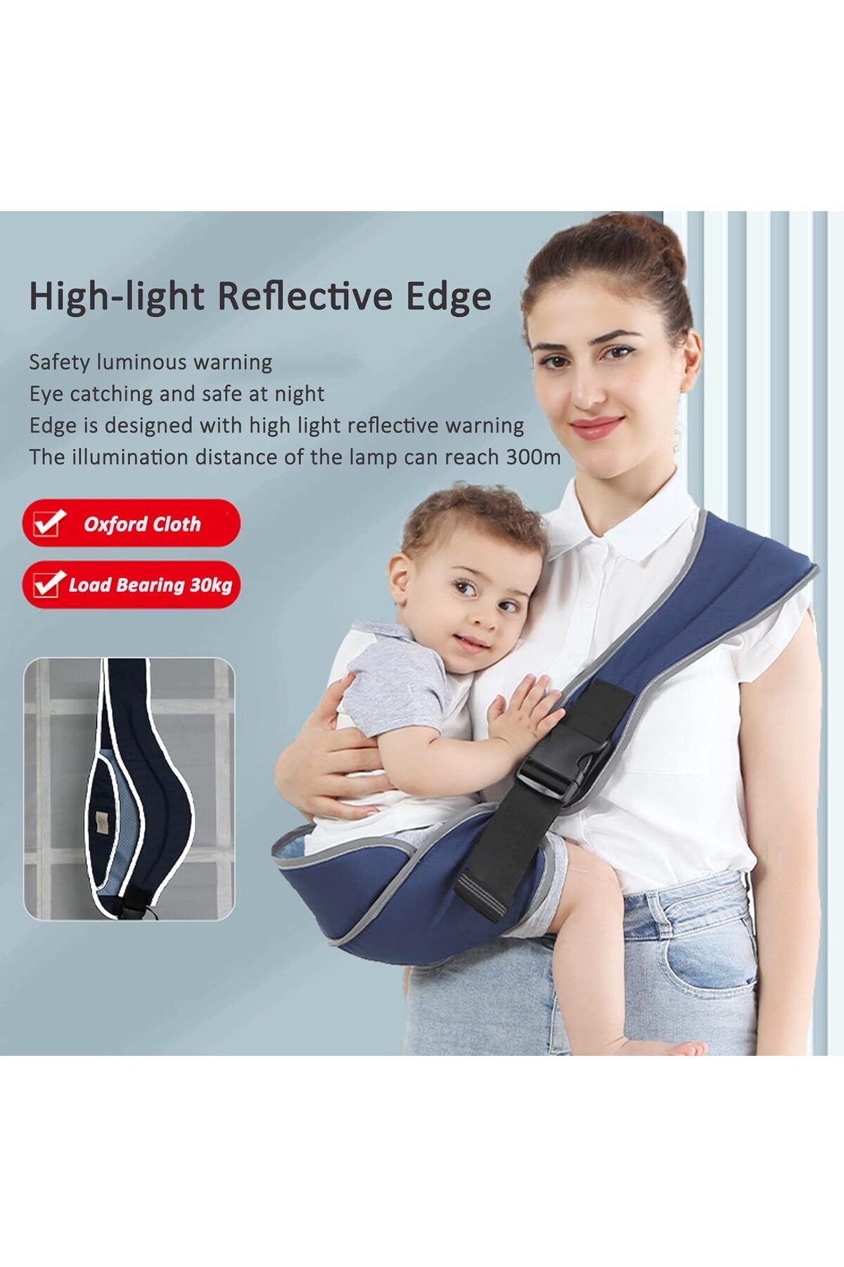 COOYA-Toddler Carrier, Adjustable Ergonomic One Shoulder, Anti-Slip 2