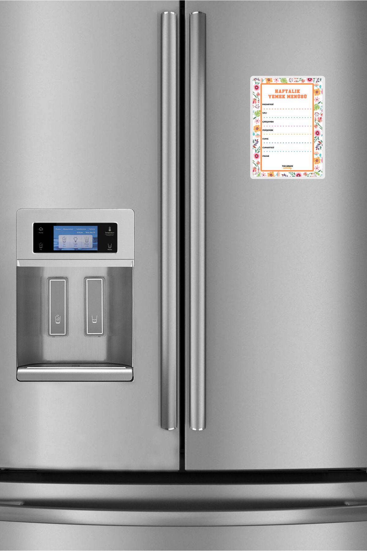 The Grade-Summer-Sil Notepad Meal Menu Refrigerator Notepad.Magnetic Refrigerator Notepad.Magnet Notepad.21X15Cm 2