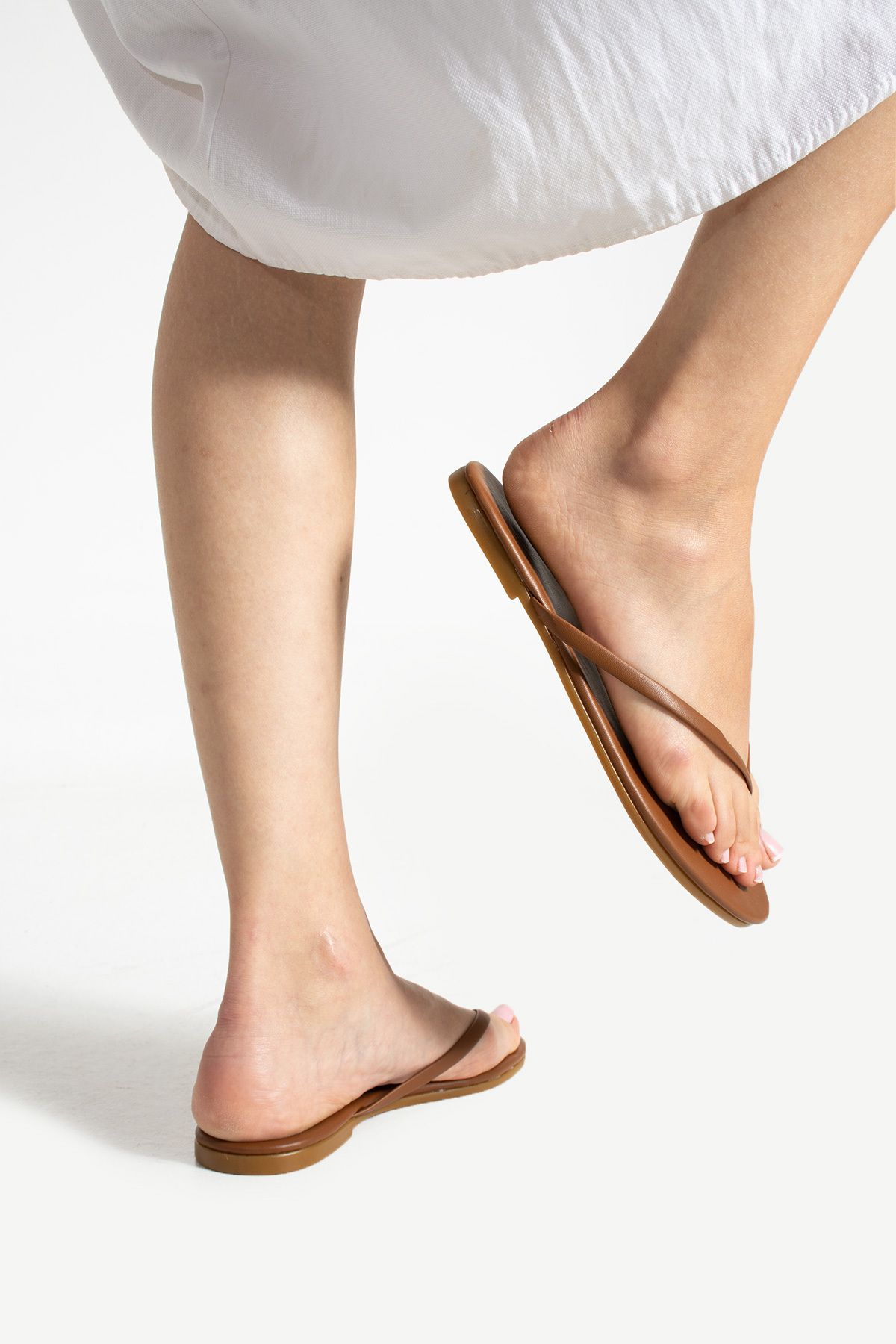 Lufie Style-Women's Flip Flops Brown Style 5