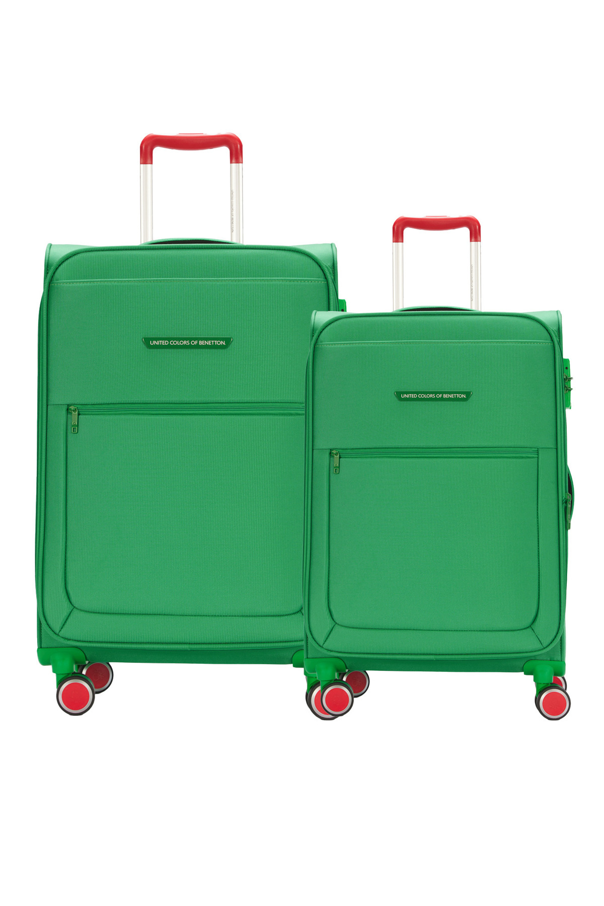 یونایتد کالرز آو بنتون ست چمدان دو تکه بنتون، چمدان‌های پارچه‌ای لوکس سایز متوسط ​​و کابین، سبز BNT2800