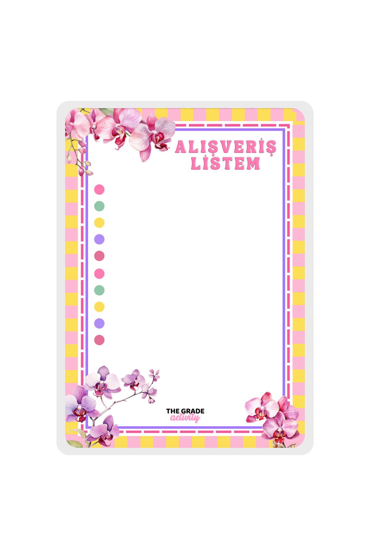 The Grade-Summer-Sil Notepad.Shopping List.Fridge Notepad.Magnetic Refrigerator Notepad.Magnet Notepad.21X15Cm 5