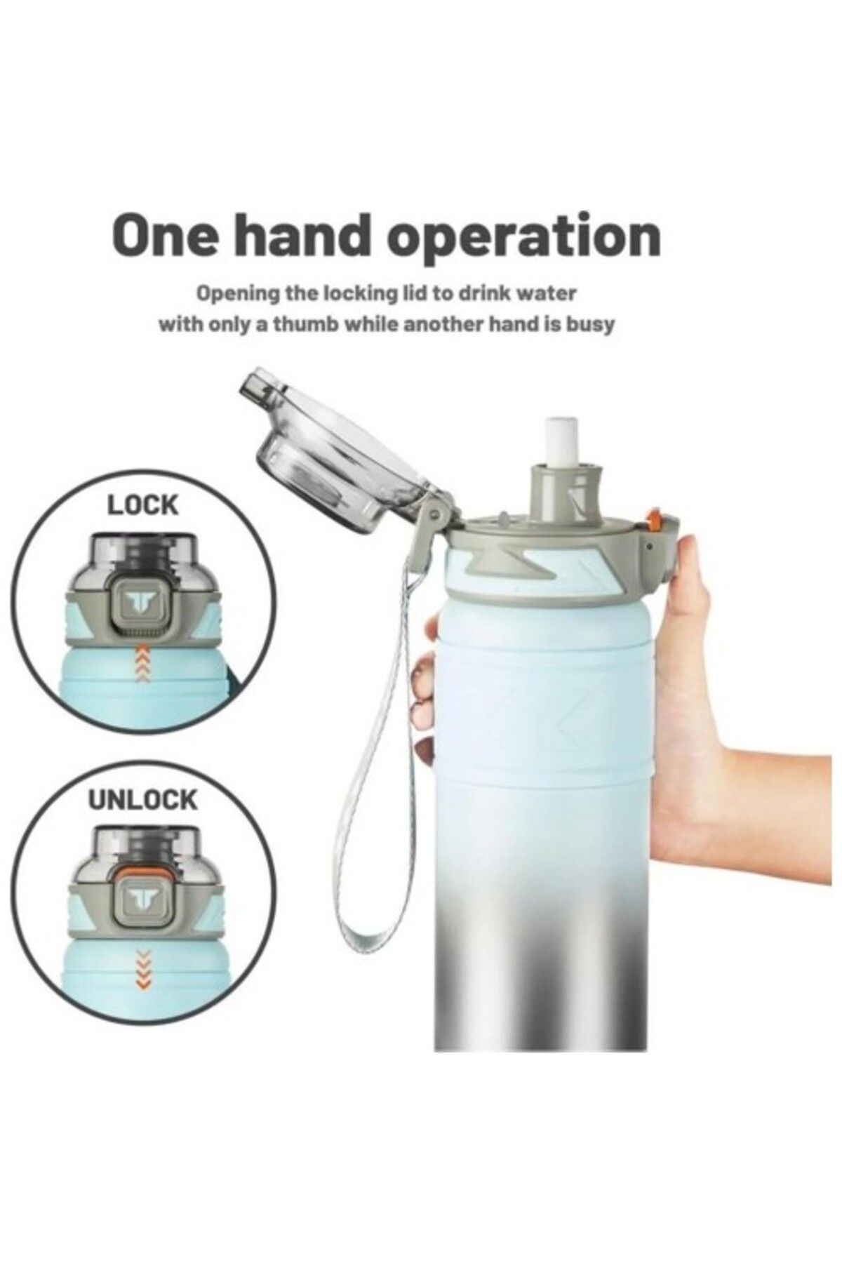قمقمه ورزشی صورتی Vagonlife Steel Thermos 900 میل Bule TKK
