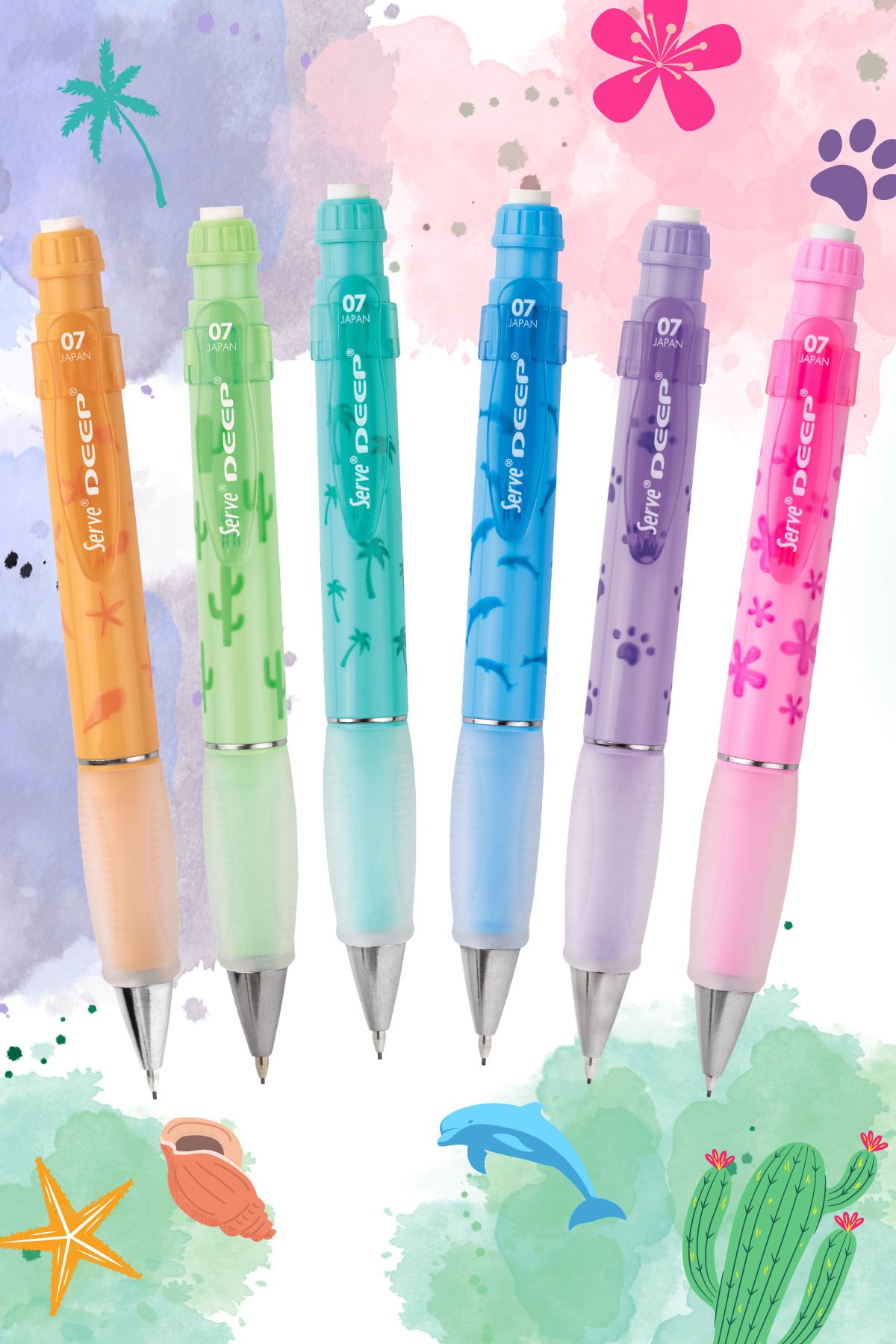 SERVE DEEP-Serve Versatil - Deep 0.7 Mm Sky Blue Dolphin Pen 2