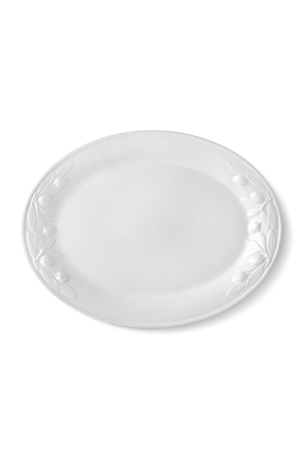 GUNES ZUCCACIYE Grande Servis Tabağı Beyaz 48x36 cm
