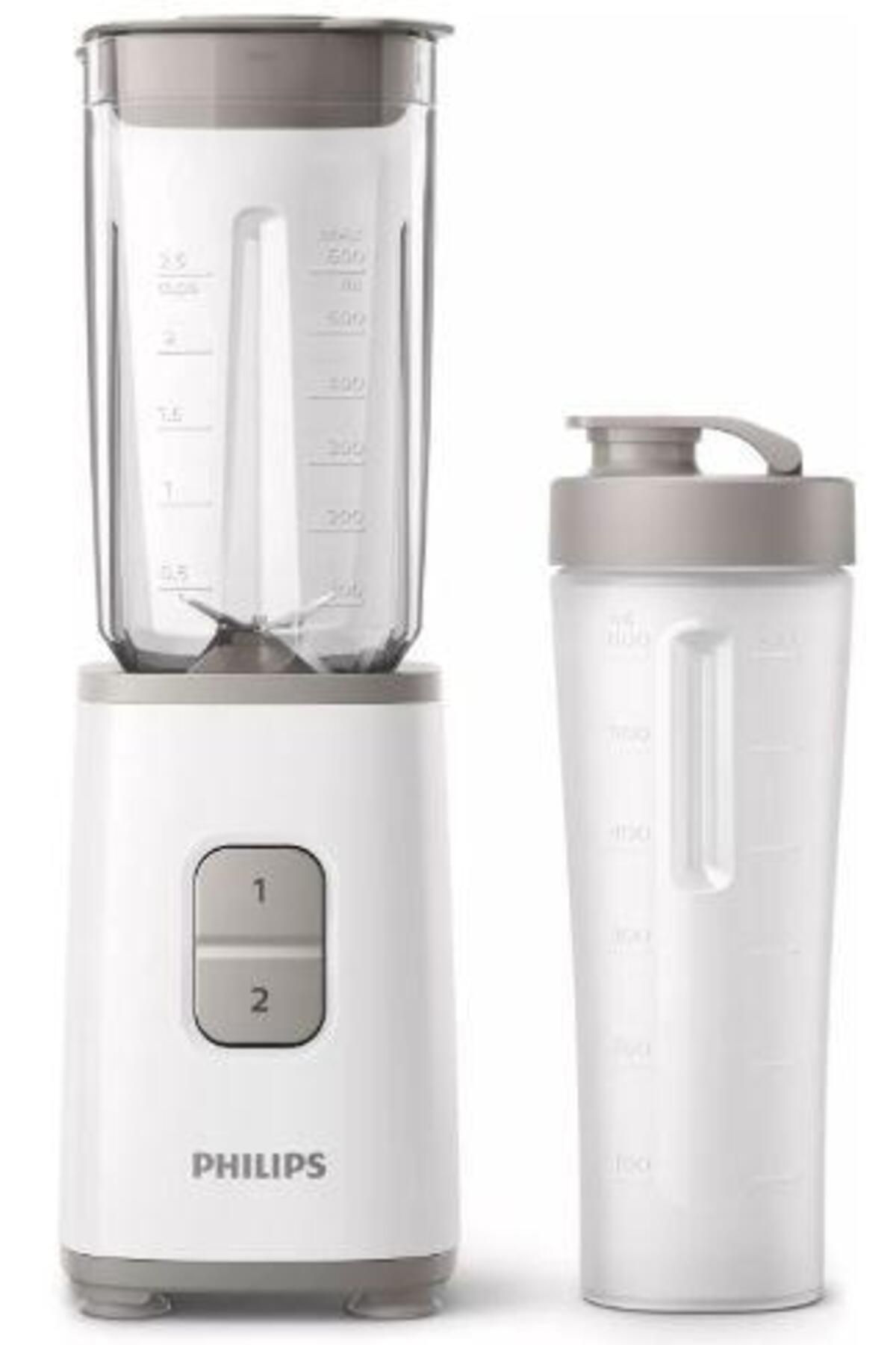 Philips-Miniblender Philips Daily Collection HR2602/00, 350 W, 1l, 2 Viteze (Alb) 1
