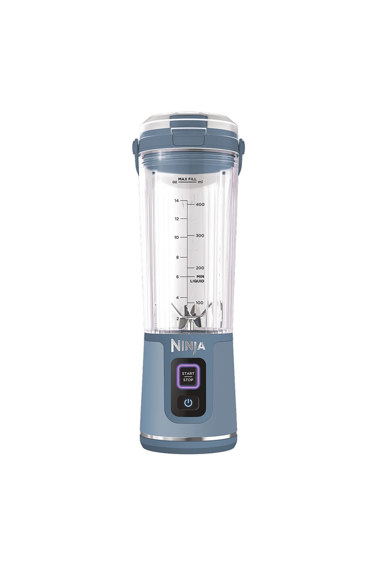 NINJA Blender Fara Fir Ninja Blast Bc151eunv, 300w, 530 Ml, Baterie Li-ion, Albastru - One Size