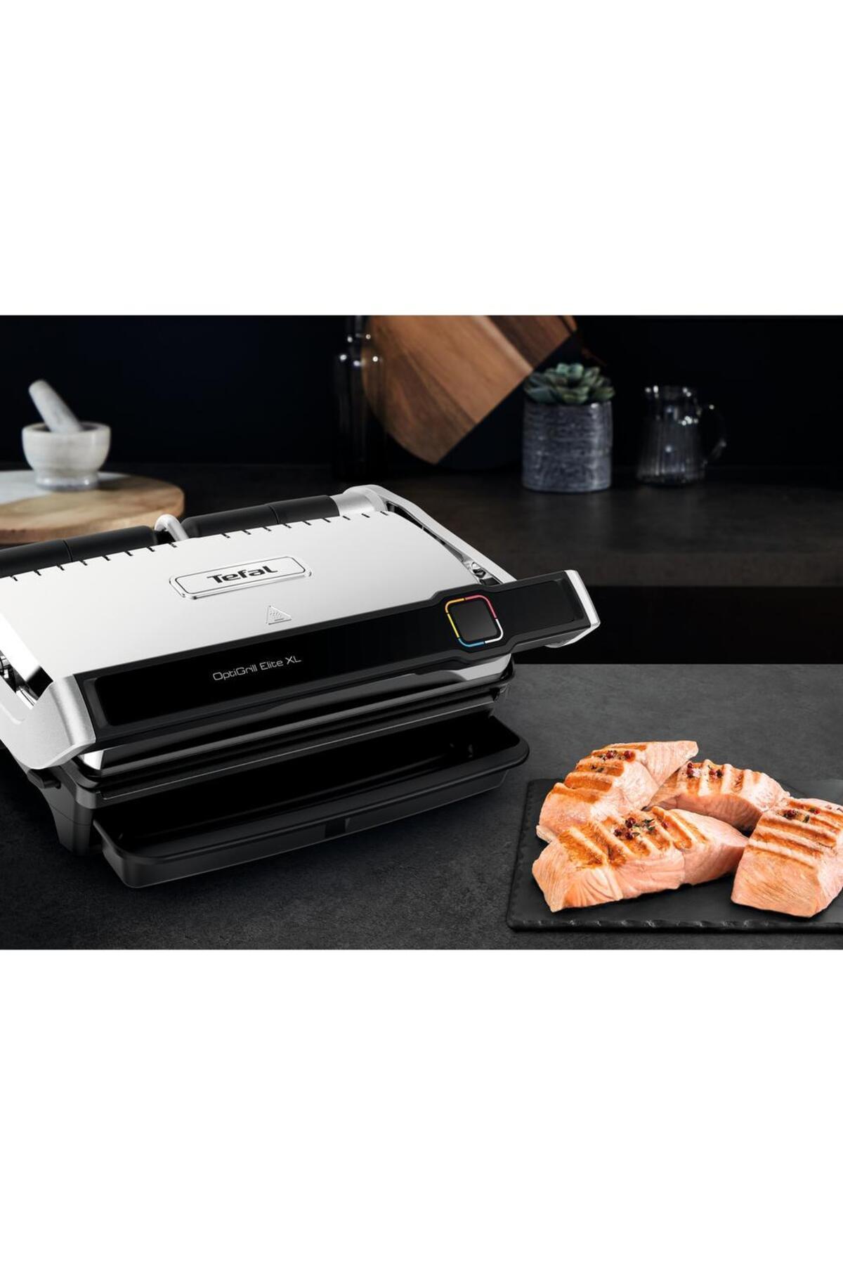 TEFAL-Gratar electric Tefal OptiGrill Elite XL GC760D30, 2200 W, 16 programe de gatit, senzor de gatire 11