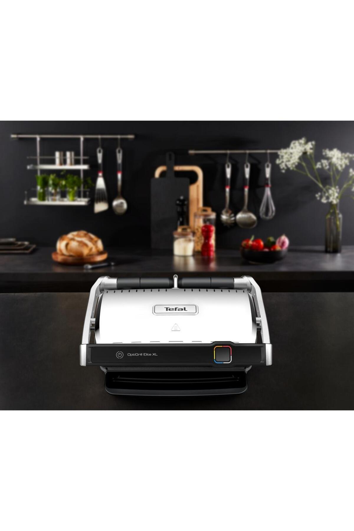 TEFAL-Gratar electric Tefal OptiGrill Elite XL GC760D30, 2200 W, 16 programe de gatit, senzor de gatire 7