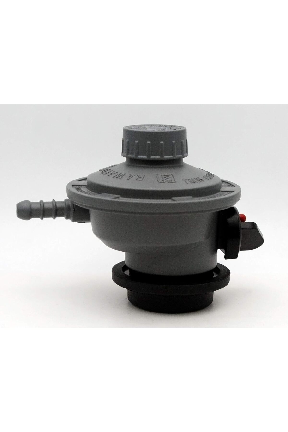 منظم أسطوانة غاز البترول المسال – 50 ميلي بار مع مشبكين – اللون الرمادي