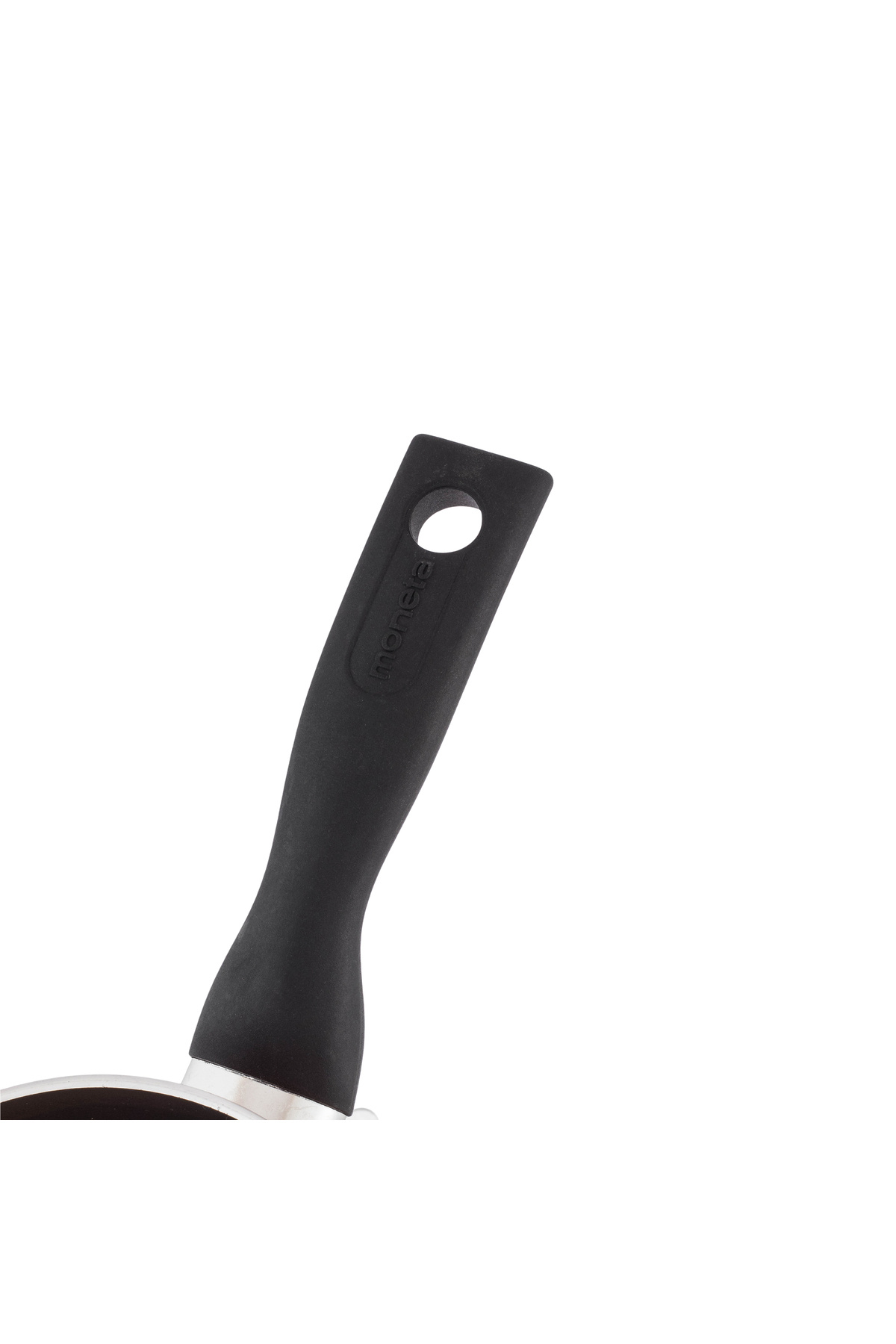 moneta-Casserole for frying, cooking and boiling, coated with a non-stick material and a heat-insulated handle, made in Italy, 14 cm 2