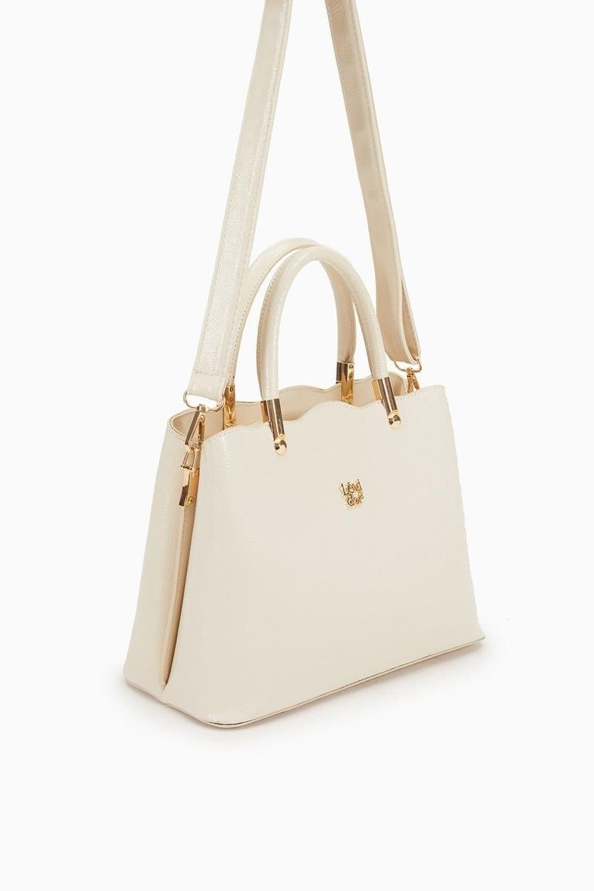 Levidor-Cream Women's Hand and Shoulder Bag 930065 2