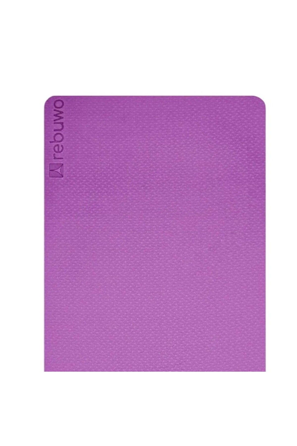 Çift Taraflı Kaydırmaz Tpe Yoga Matı – 6mm Pilates Minderi | 181x61 Cm Konforlu Ve Dayanıklı Mor