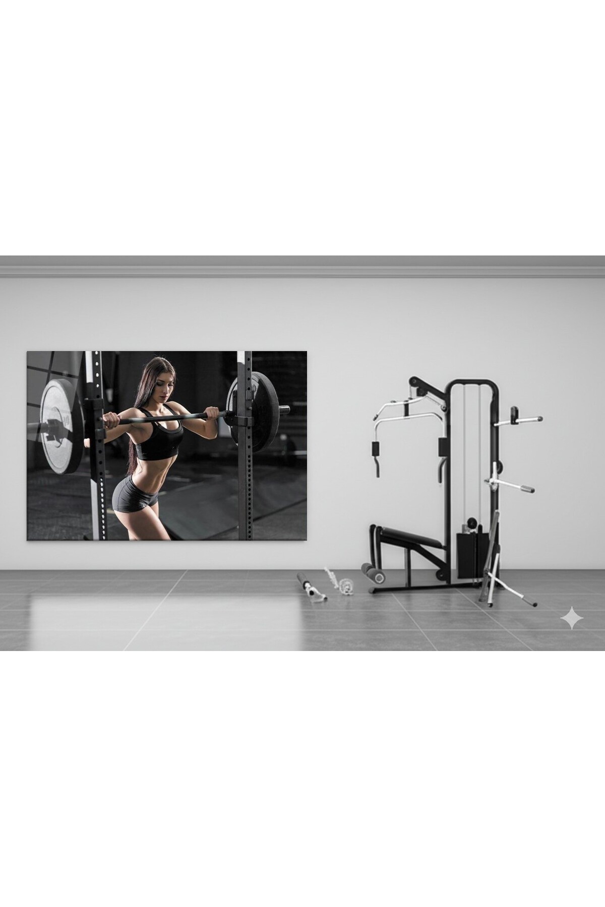 Spor Fitnes Cam Tablo-6 görsel 3