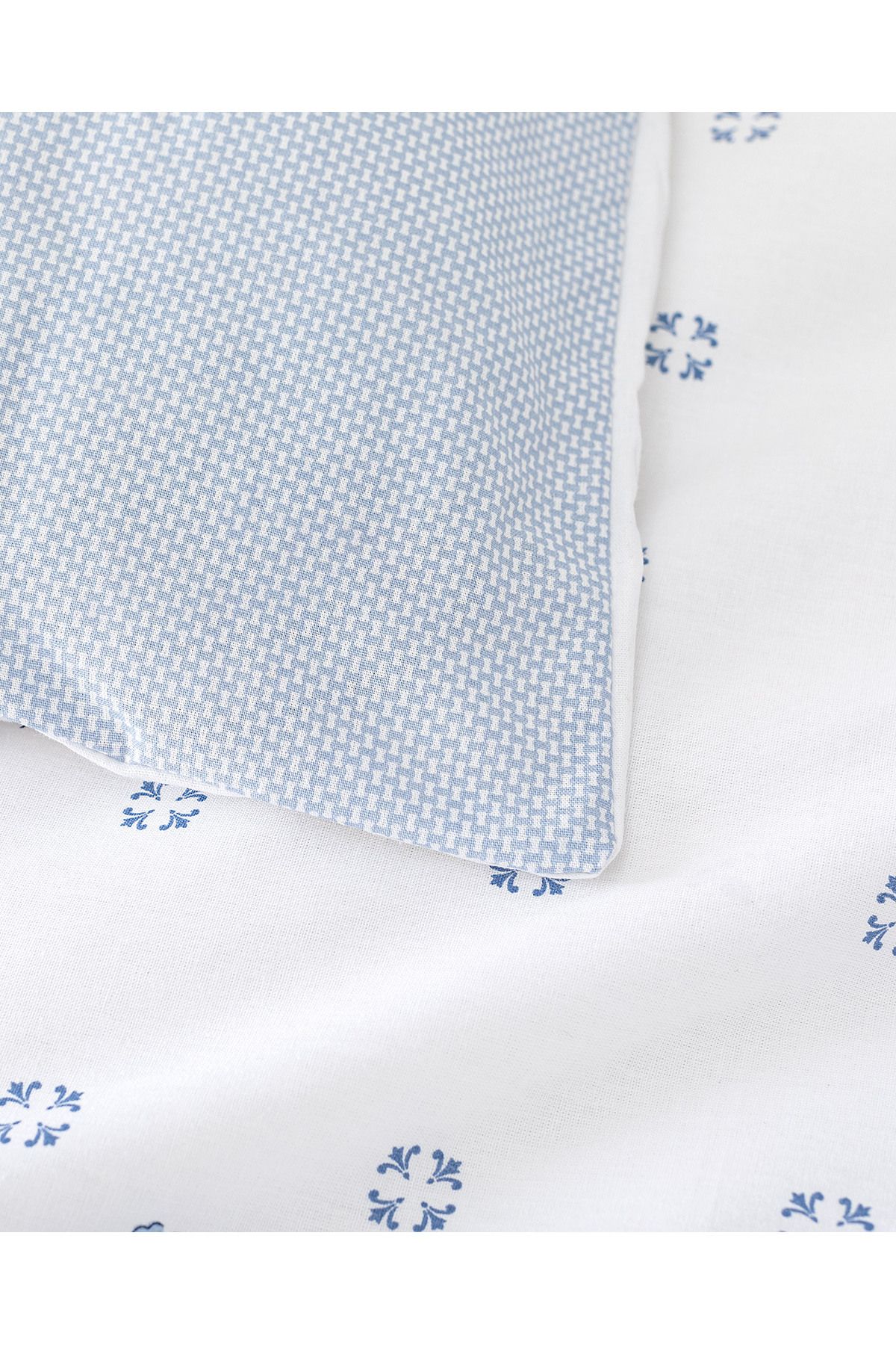 Madame Coco-Dace Ranforce Bedrucktes Bettbezug-Set mit Spannbettlaken, Kingsize, 100 % Baumwolle, Blau 2