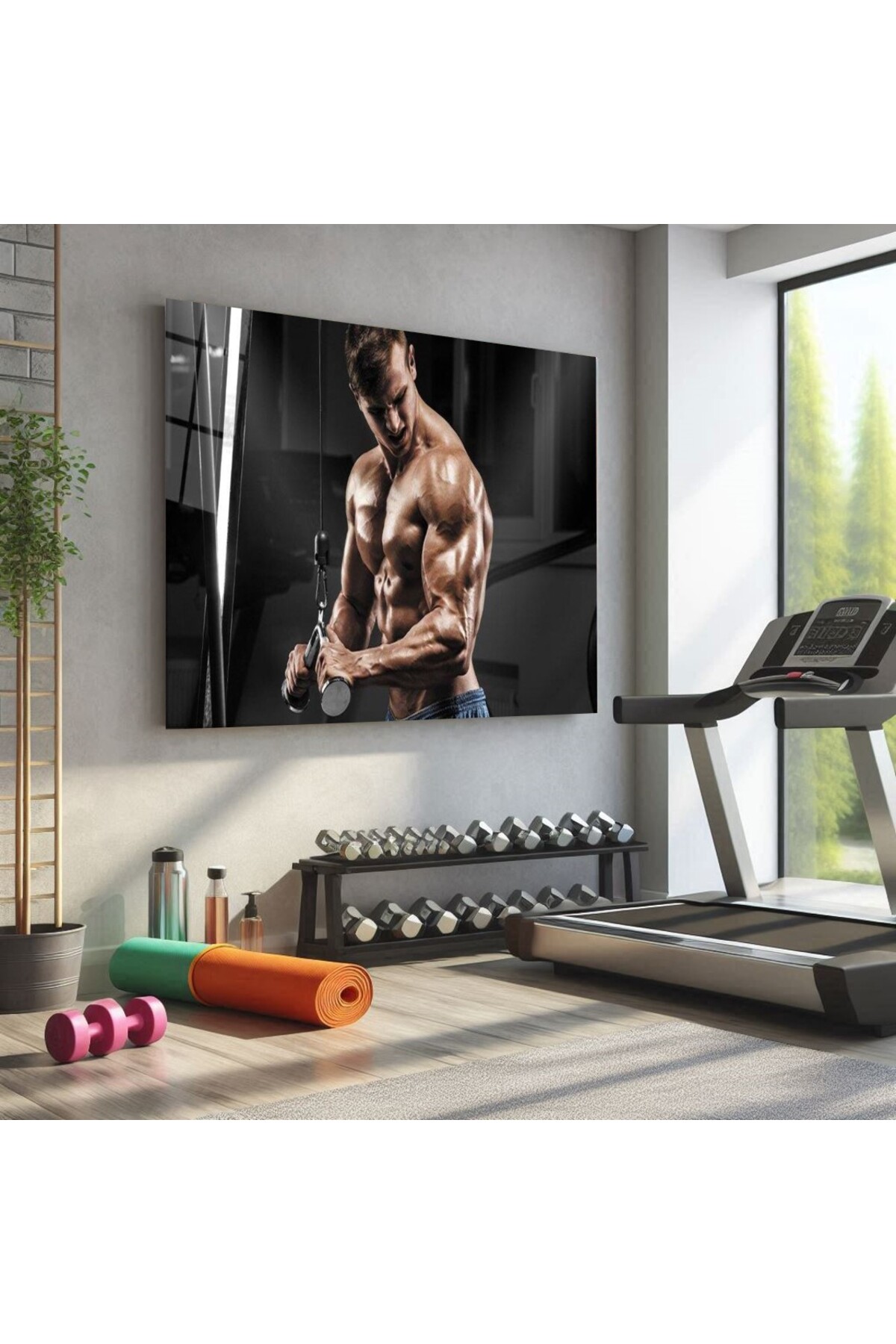 Spor Fitnes Cam Tablo-5 görsel 2