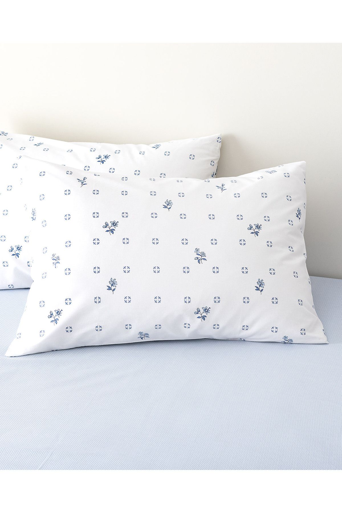 Madame Coco-Dace Ranforce Bedrucktes Bettbezug-Set mit Spannbettlaken, Kingsize, 100 % Baumwolle, Blau 5