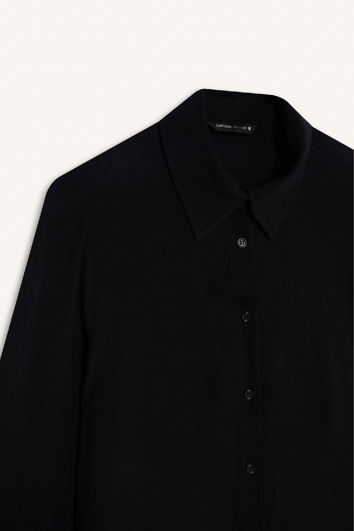 DeFacto-Normale Passform, einfarbiges Basic-Langarmshirt Z6472az25sp 8