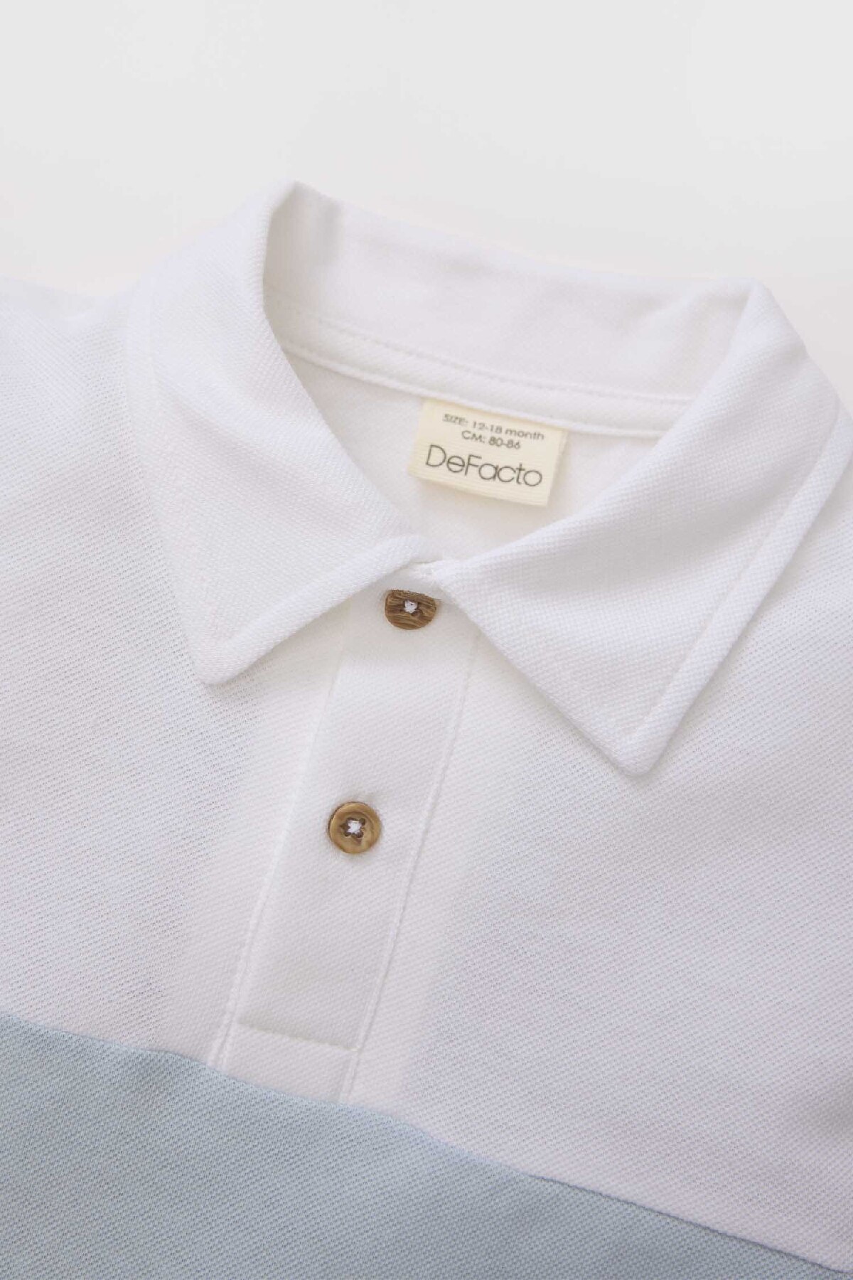 Defacto Erkek Bebek Renk Bloklu Pike Kısa Kollu Polo Tişört B9247A525SM fotoğrafı 2 (önizleme)