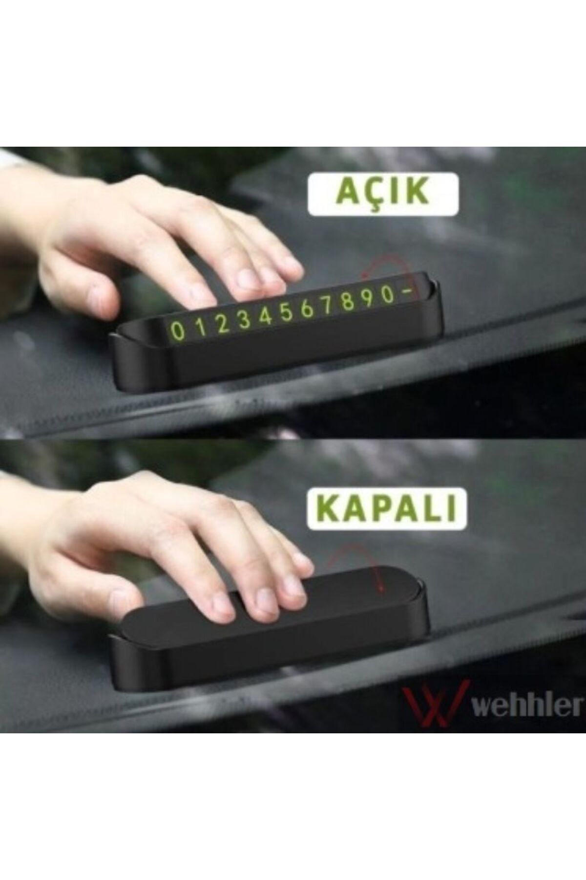 WEHHLER-Renault Megane (Reconditioned Case) 1 Convertible 1998-1999 Car Parking Number-Telephone Number Display 6
