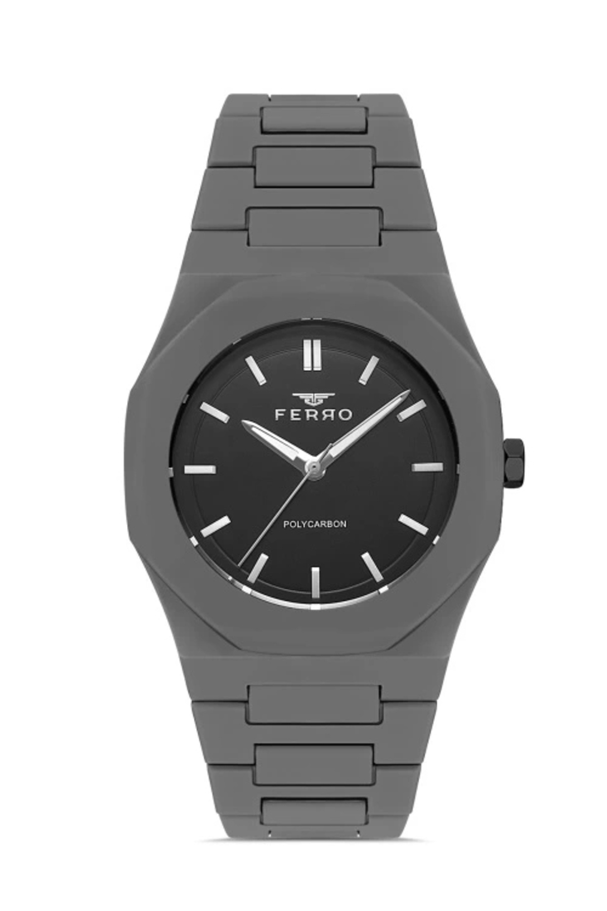 ساعت مچی بند پلی‌کربنات خاکستری F11400D-45G
