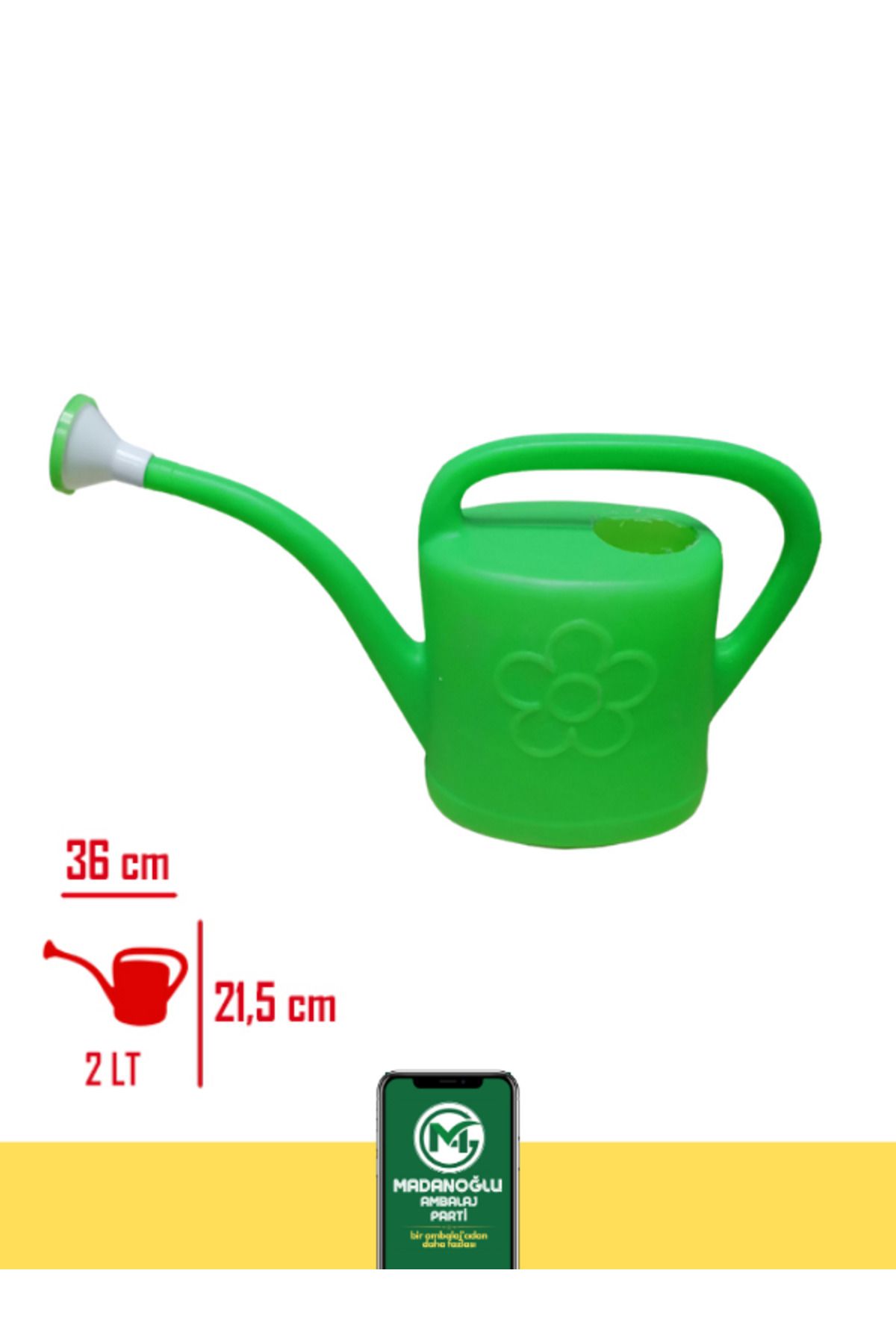 Madanoğlu ticaret Sulama Kabı Plastik 2 LT