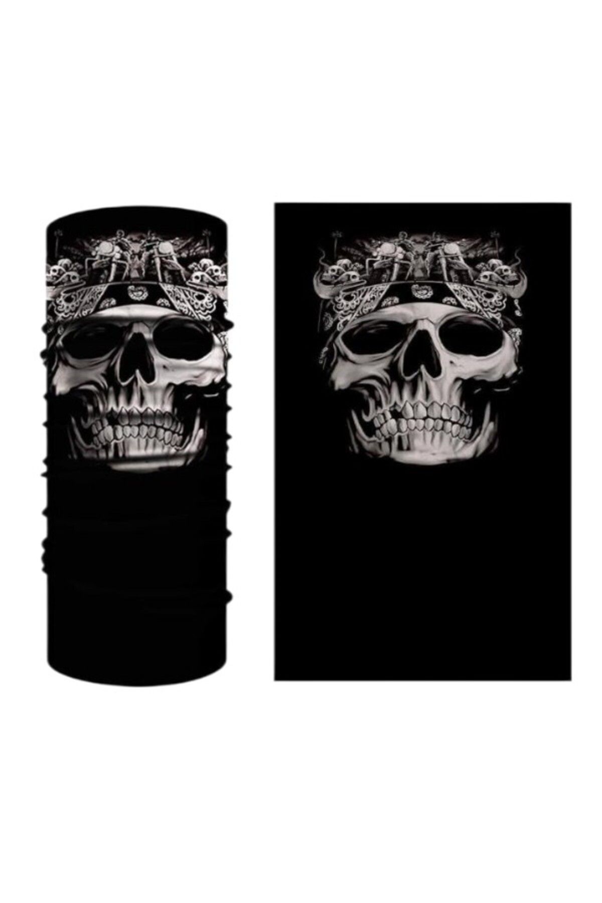 AskerVadisi Kurukafa Temalı Dikişsiz Boyunluk Bandana Buff Balaklava
