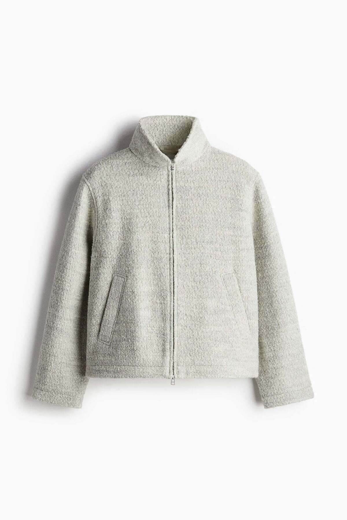 H&M-Regular Fit Wool-blend bouclé jacket 4