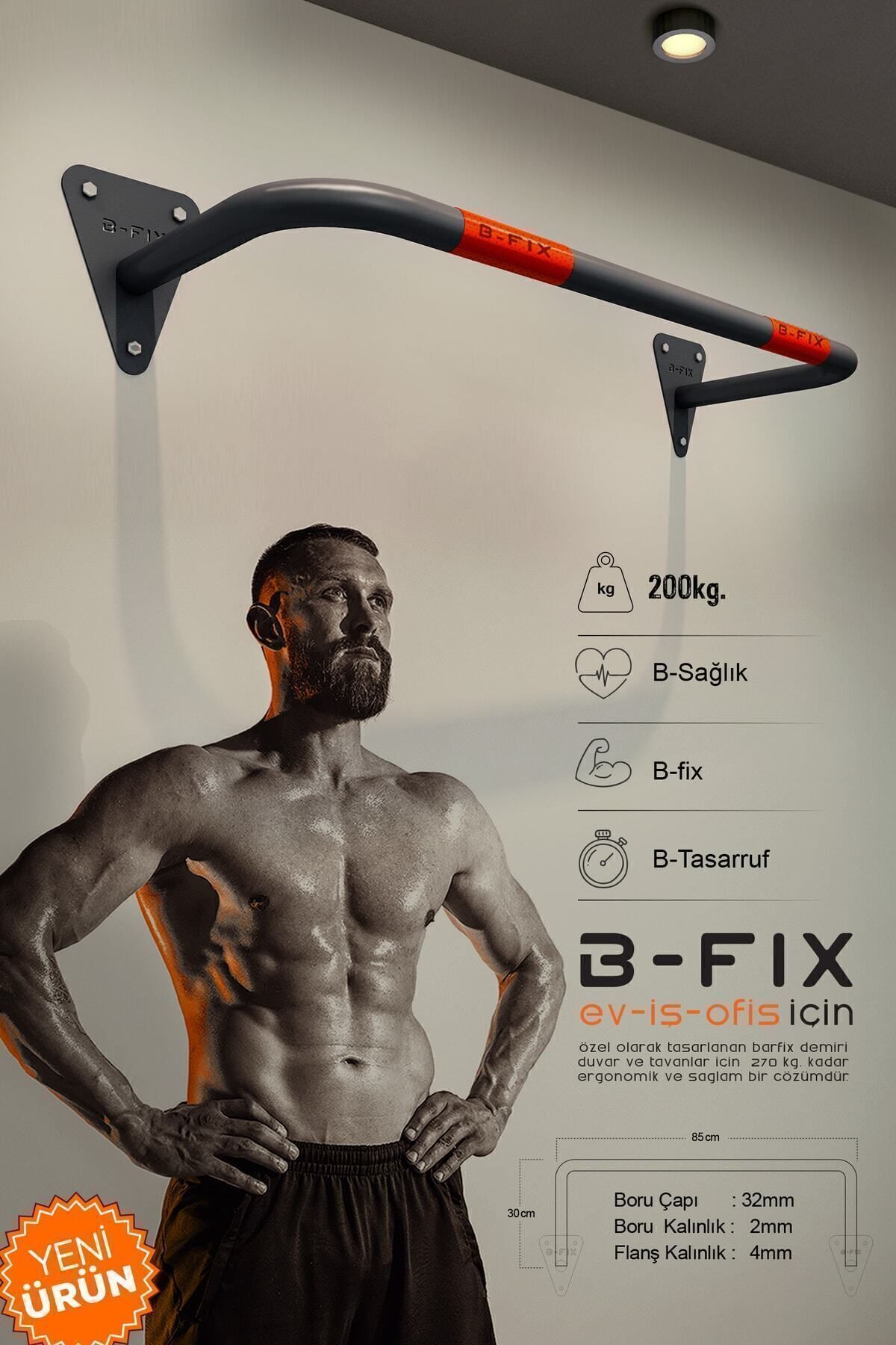 Beasym Barfiks Demiri B-fixC - Barfiks demiri ( Siyah )