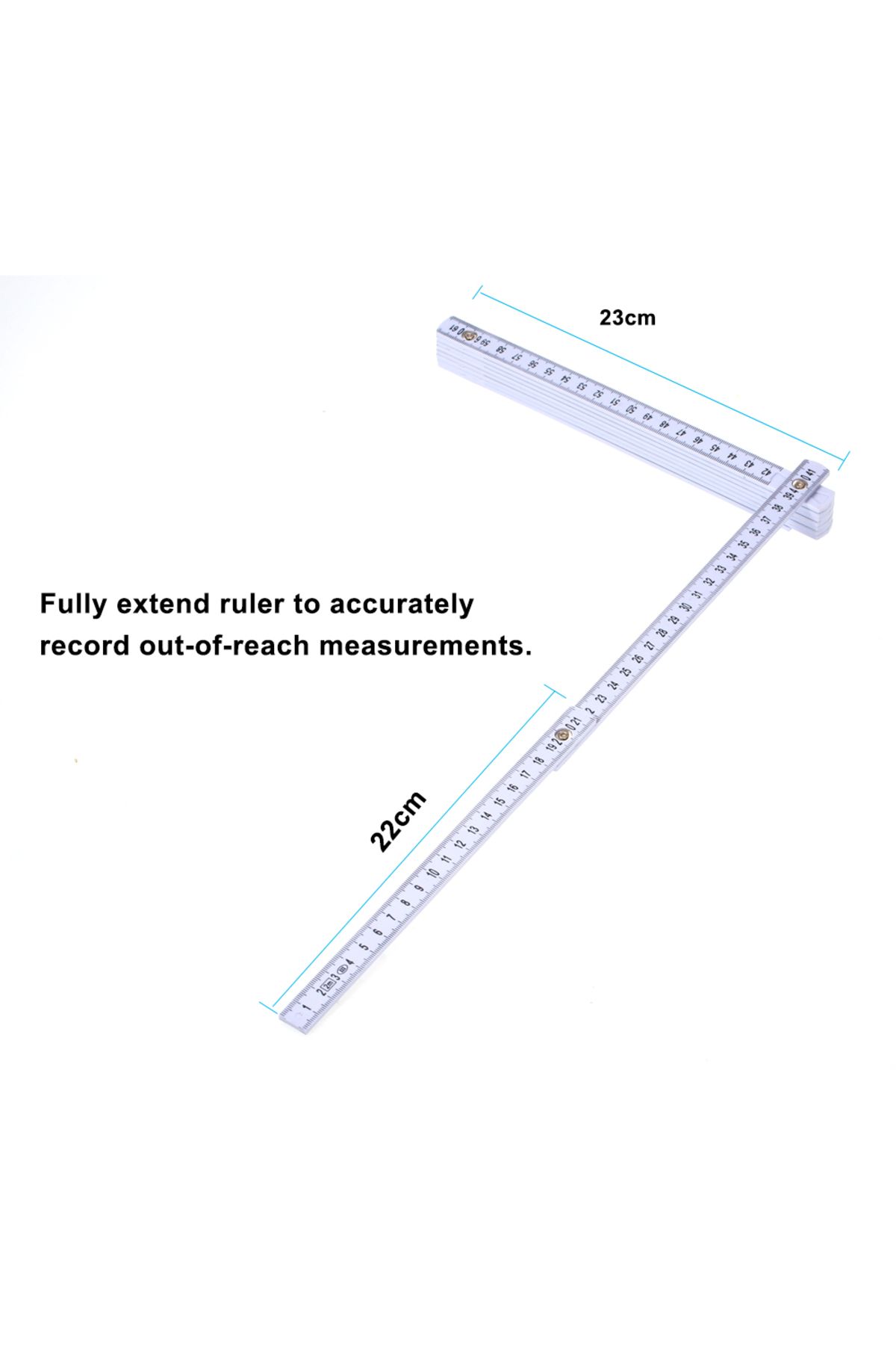 ANENG-2m 2m Slide Ten-parts Fold Up Rulers Folding Versatile Inside Carpenter's Education Meter Lightweig 3