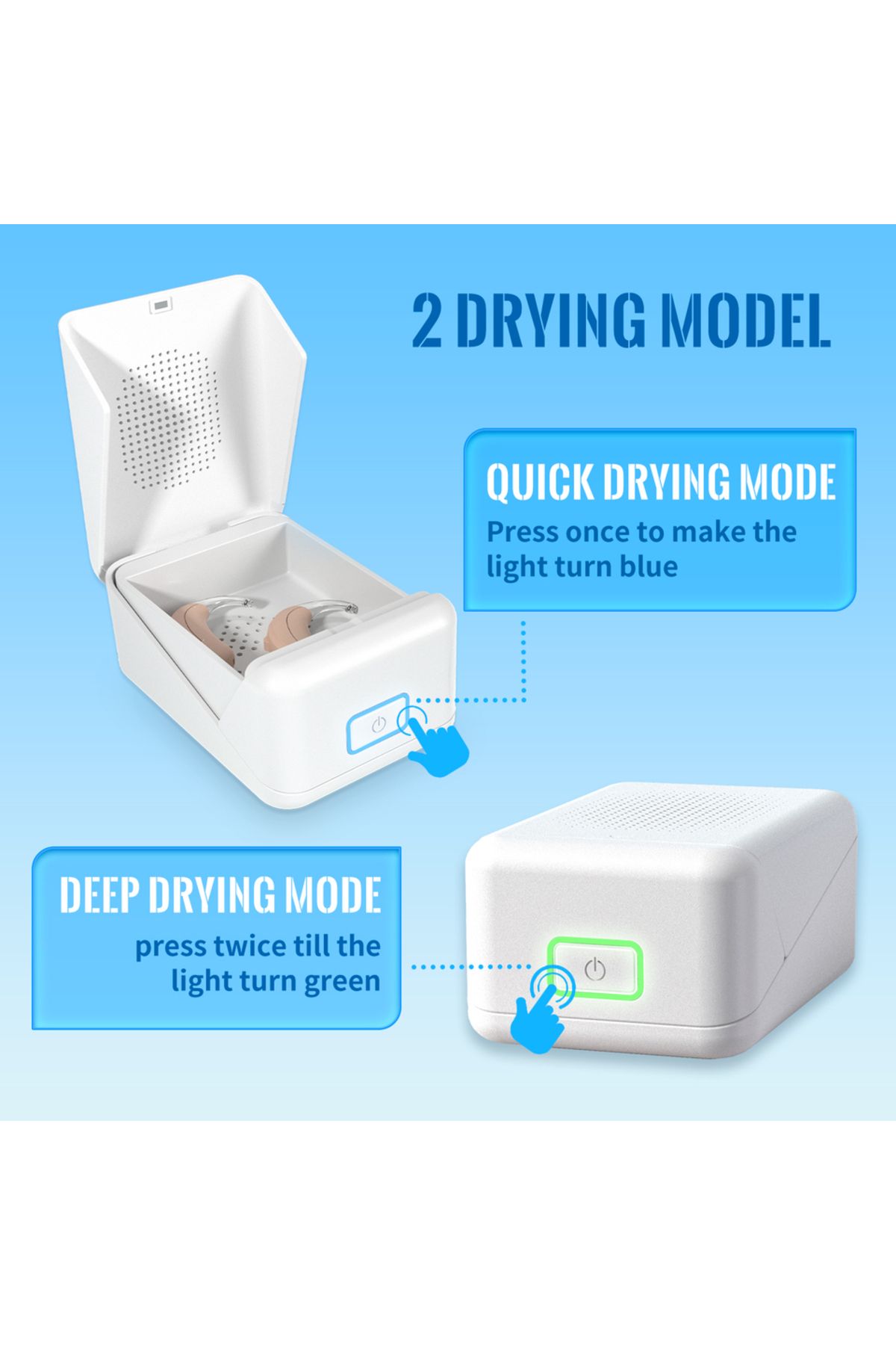 ARPTUR-Dryer for Hearing Aid Electronic Dehumidifier Removes Sweat & Moisture Efficiently 6