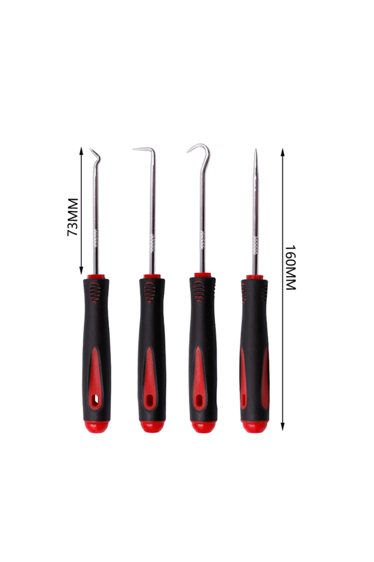 Choice-4pcs Car Auto Vehicle Oil Seal Screwdrivers Set O-Ring Seal Gasket Puller Remover Pick Hooks Tools S 1