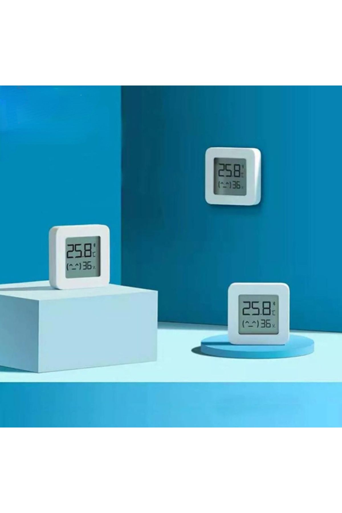 Choice-مقياس حرارة رقمي أصلي بشاشة LCD ذكية من Mijia 2 مستشعر درجة الحرارة والرطوبة بتقنية البلوتوث من Mijia... 1