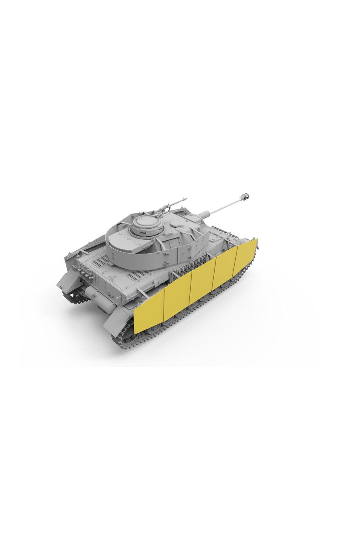 Border BT-025 1/35 Pz.Kpfw.IV Ausf.J اوایل/میانه و ریل‌وی فلت‌بد Ommr مدل پلاستیکی مونتاژ