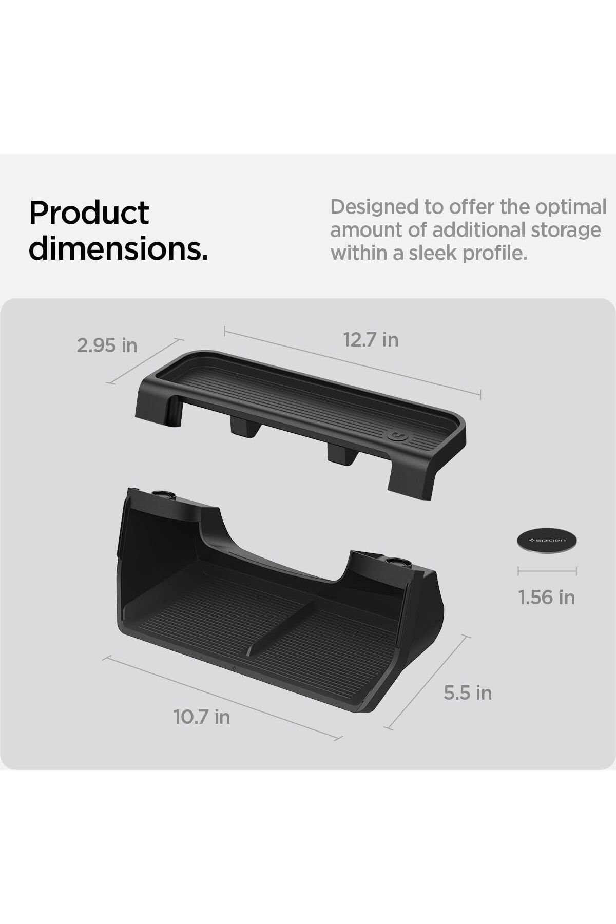 Spigen-Under Screen Storage Organizer Tesla Model Y 2025 (Juniper) and Model 3 2025/2024 (Highland) 6