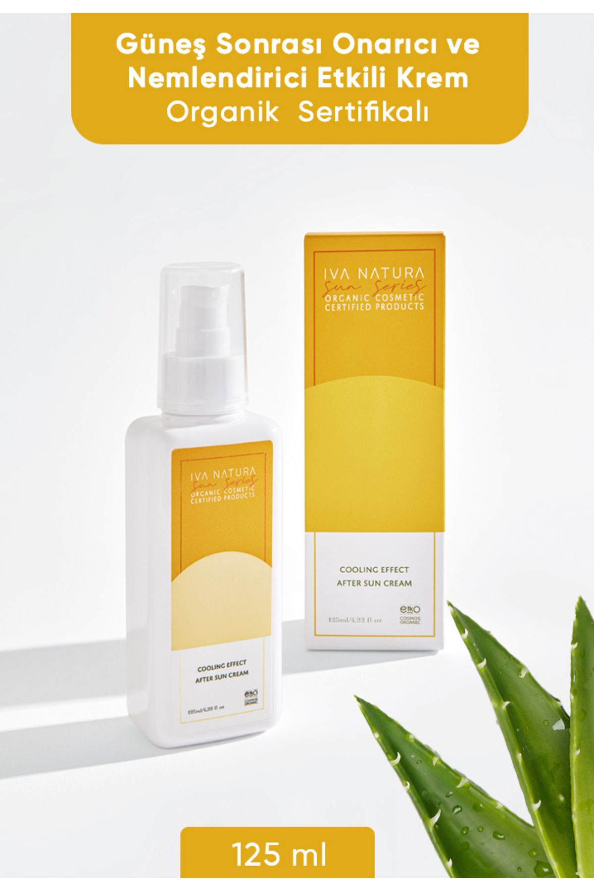 Yatıştırıcı Ve Rahatlatıcı Güneş Sonrası Krem Aloe Vera Özlü 125 ml