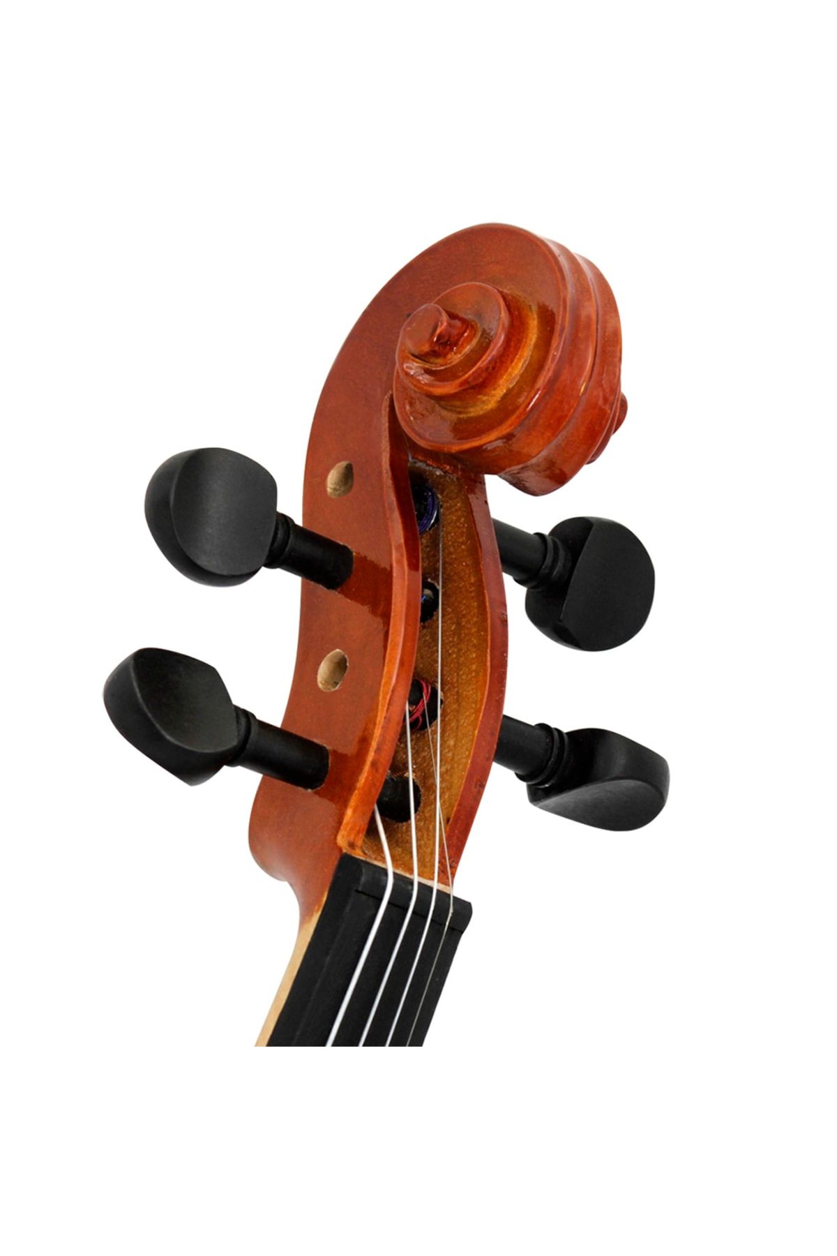 Depox-IdeallStore® classical violin, wood, case included, two sets of strings included 5