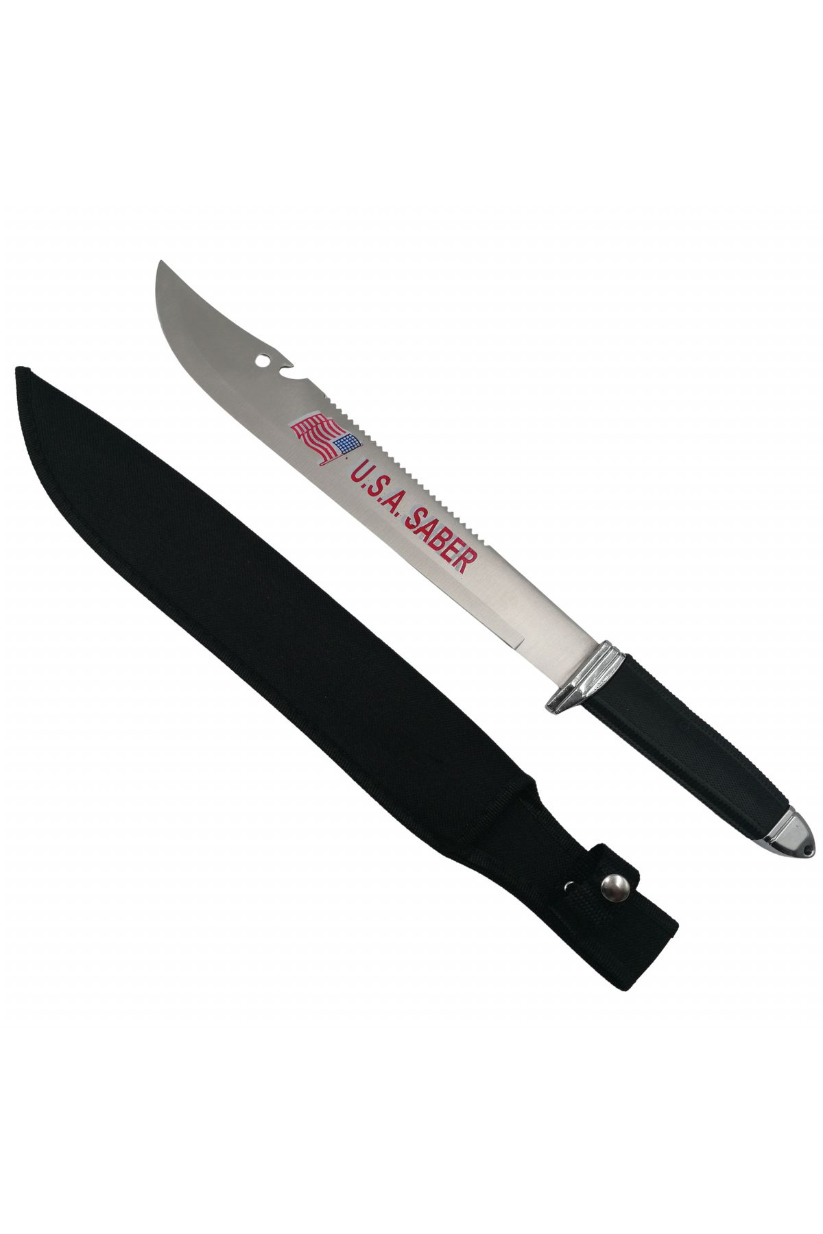 Depox Maceta De Vanatoare Ideallstore , Usa Freeknife, Neagra, 45,5 Cm, Teaca Inclusa - One Size