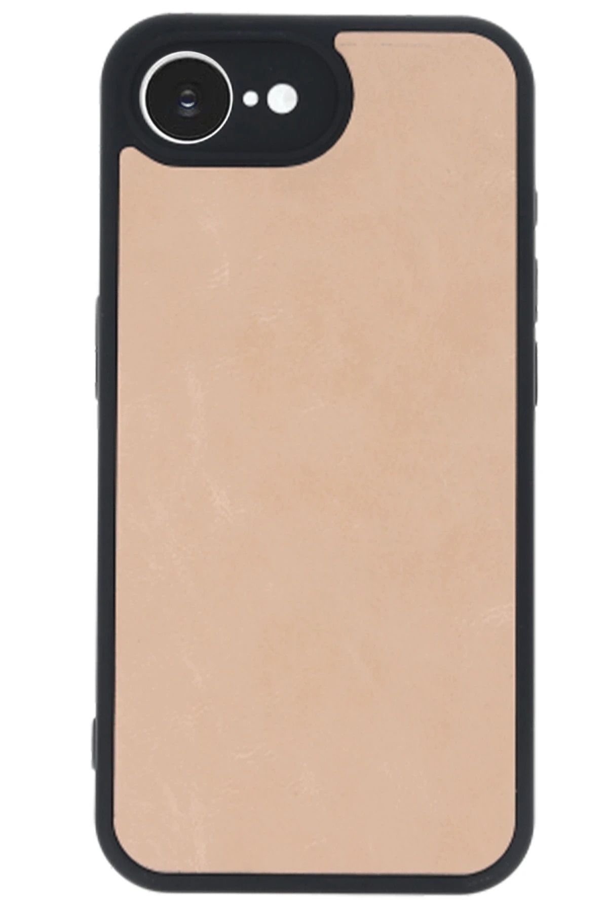 NewFace iPhone 16E Kılıf Aras Deri Kapak - Pudra JOJUA