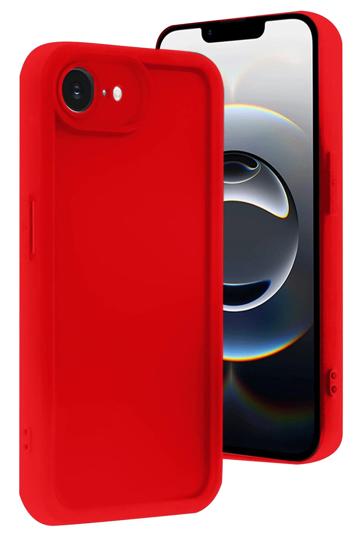 NewFace iPhone 16E Kılıf Viera Silikon - Kırmızı FLKRY